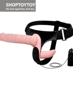 Dương vật giả rung có dây đeo 2 đầu pin - Baile Strap-on