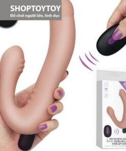Dương vật giả 2 đầu Lovetoy Ijoy Strapless 10 chế độ rung sạc điện