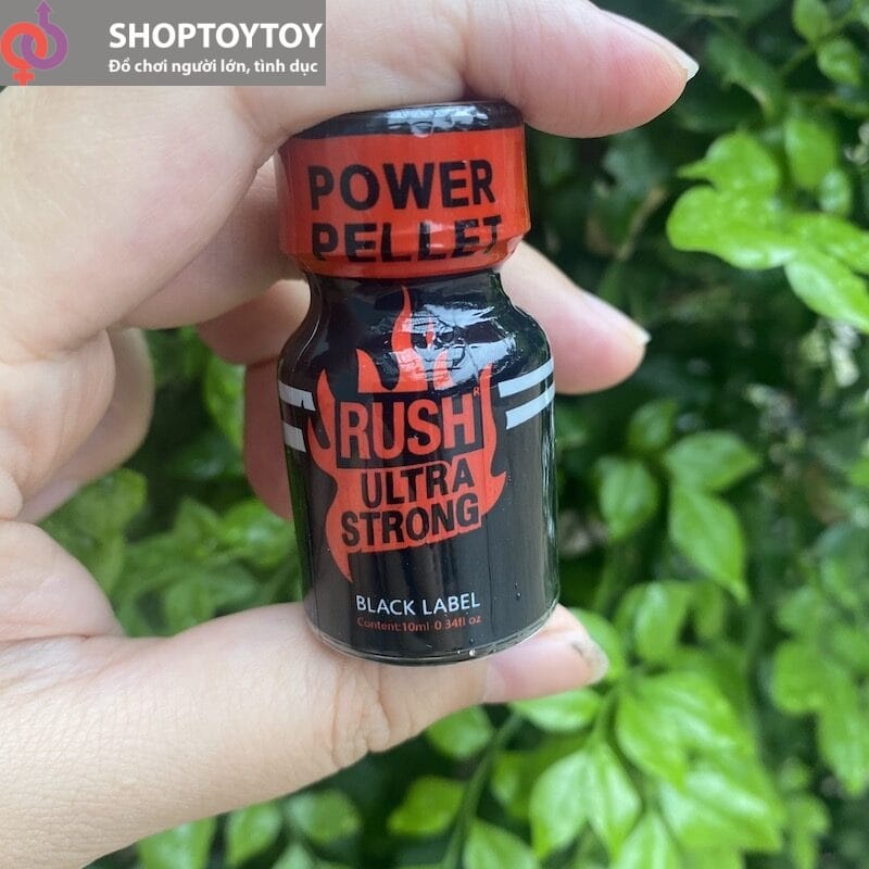 Popper Rush Ultra Strong Black Label 10ml chính hãng Mỹ poppers gay sex