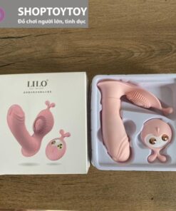 Trứng Rung Lilo Tai Thỏ Hình Dương vật Nhiều Chế Độ - Kết Hợp Điều khiển Từ Xa