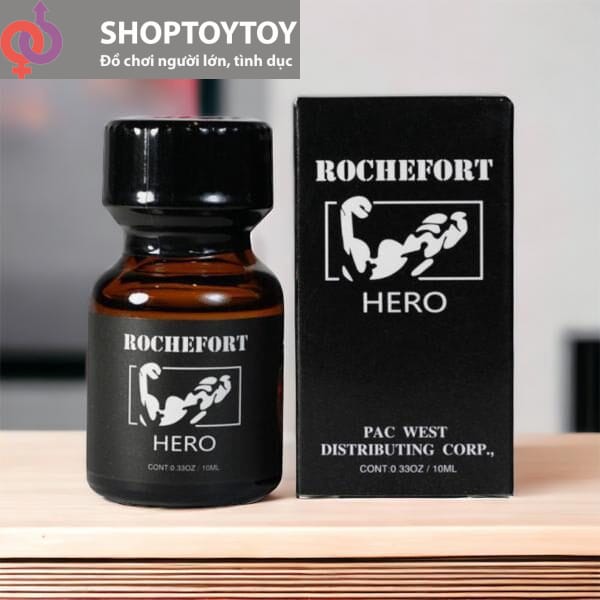 Chai Hít kích thích Rochefort Hero PWD - Popper Mỹ 10ml Chính Hãng Giup Tăng Hưng Phấn - Top Bot - LGBT