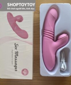 Chày Rung Đa Năng Rung thụt Ngoái - kết Hợp Bú Mút hột Le 7 Tần Số cho nữ tự sướng