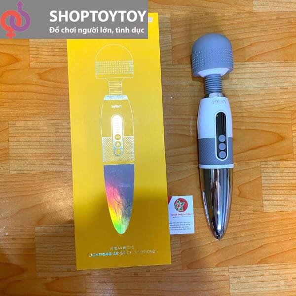 Máy Rung Tình Yêu Lightning AV Thế Hệ Thứ 2 Rung Nhiều Tần Số - Kết Hợp Toả Nhiệt