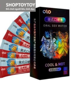 Alternative view of Nước tình yêu BJ băng lửa - OLO Oral Sex Water Cool & Hot - Hộp 4 cặp