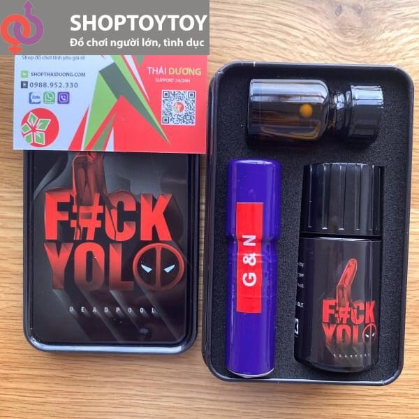 Sét Hôp Combo Tinh Dầu Popper Fuck Youlo 50ml Chính Hãng Dùng Tăng Kích Thích & Giảm Đau Cho Các Ban T&B