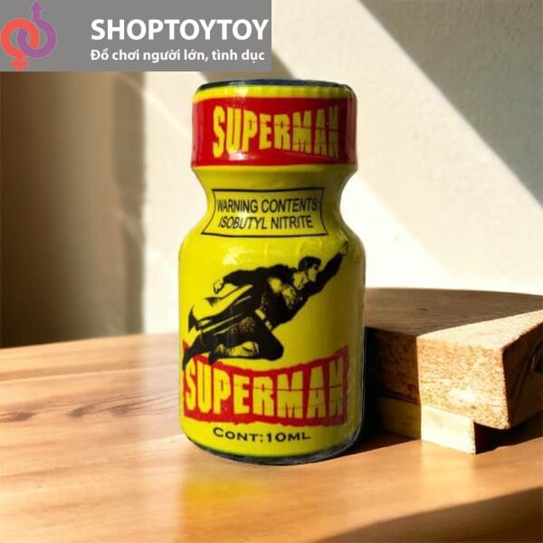 Shop Bán Chai Hít Popper Supermen Chai 10ml chính hãng PWD USA kích thích hưng phấn Cho Top Bot Cực Mạnh