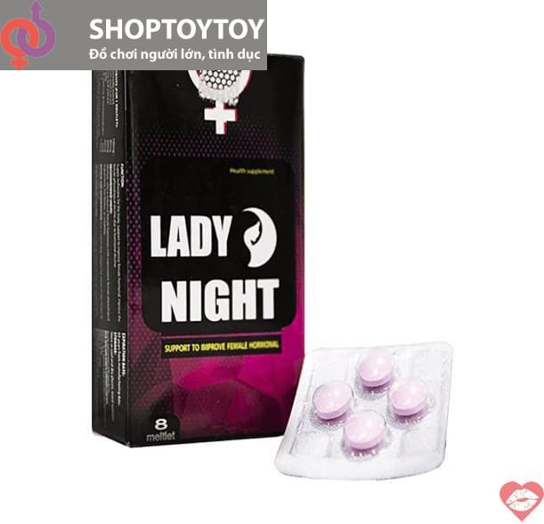 Thuốc Lady Night viên ngậm kẹo ngậm tăng cường giúp tăng ham muốn ở nữ