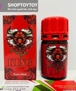 Popper King Đầu Trâu Đỏ 40ml – Chính Hãng Mỹ, Kích Thích Cực Mạnh Cho Top & Bot